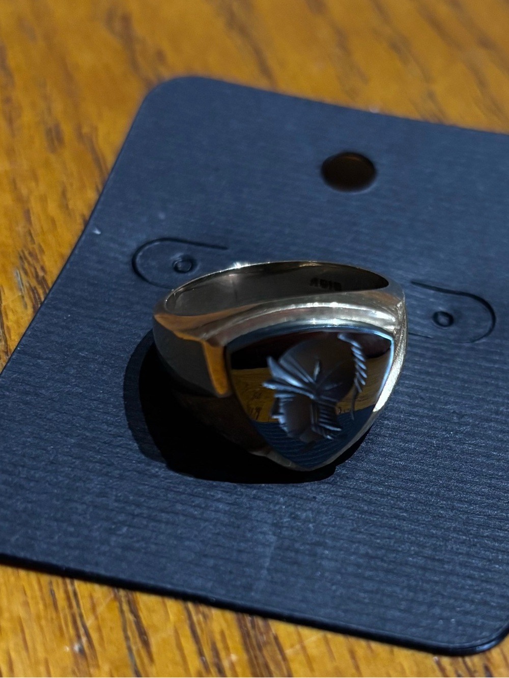 Hematite Intaglio Ring